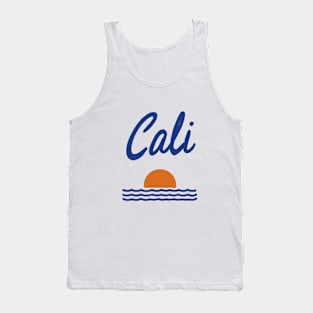 Cali Sunset Waves - Classic California Inspired Graphic Tank Top